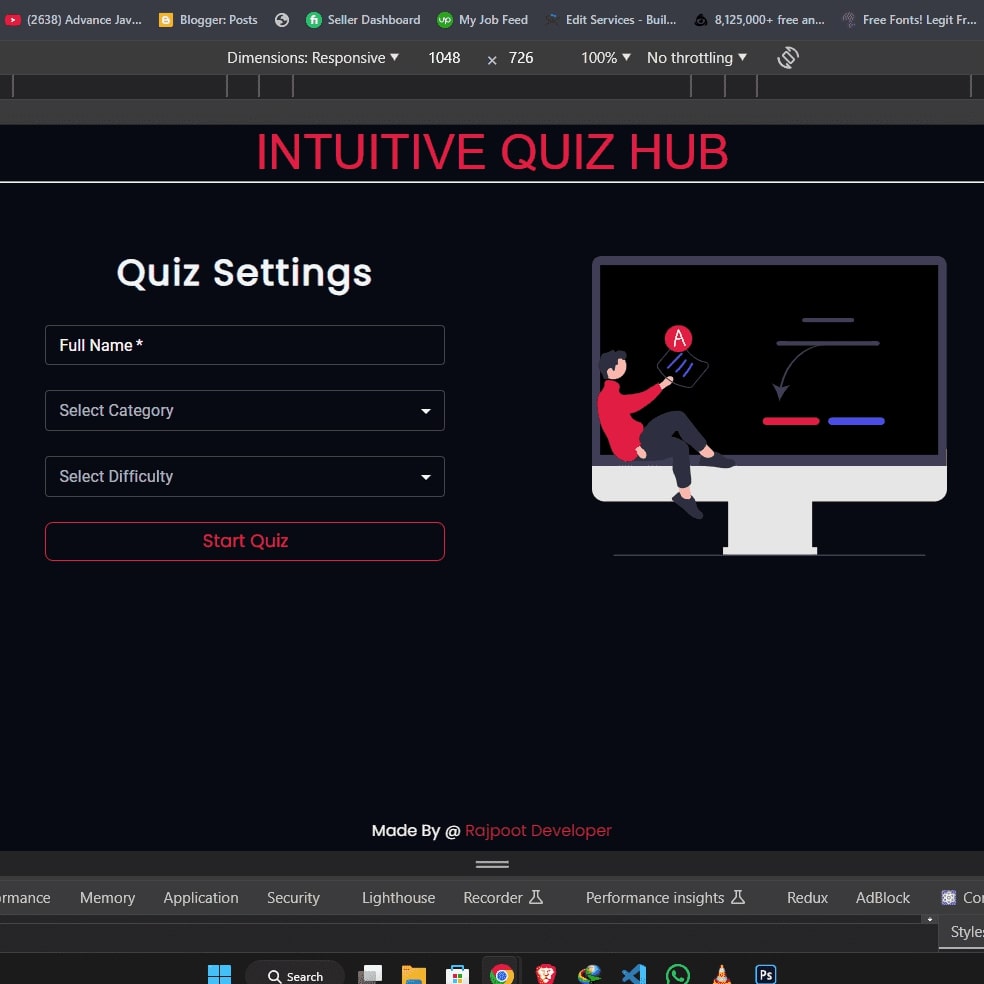 Reac Quiz Website